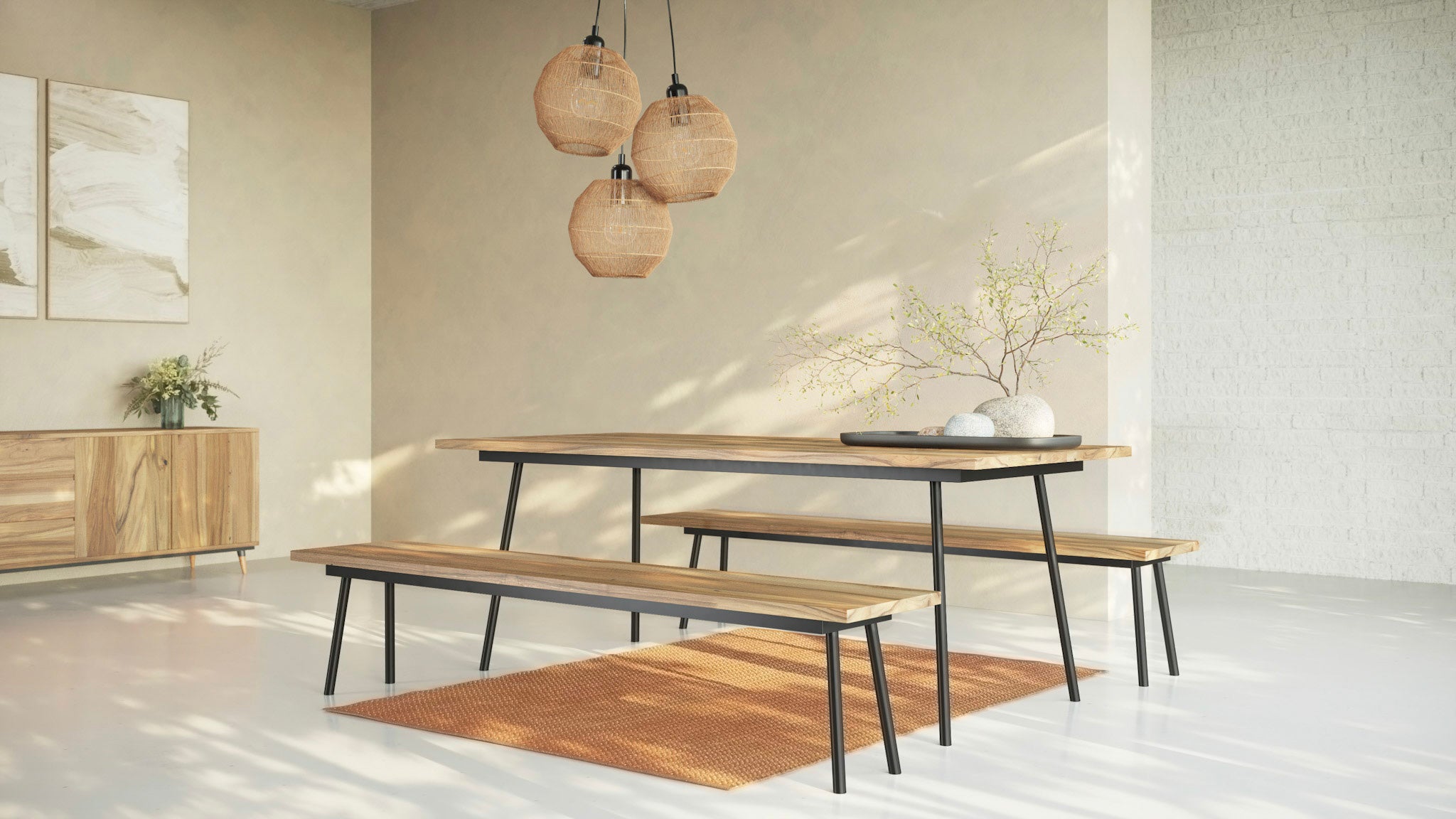 MARTA | Walnut Dining Bench