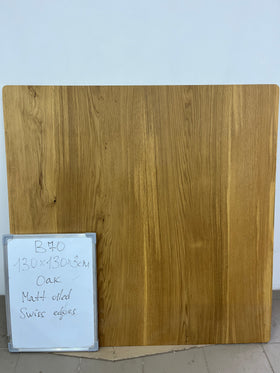 Tischplatte | Eiche | 130 x 130 x 3 cm | B70 Lagerbestand image 6