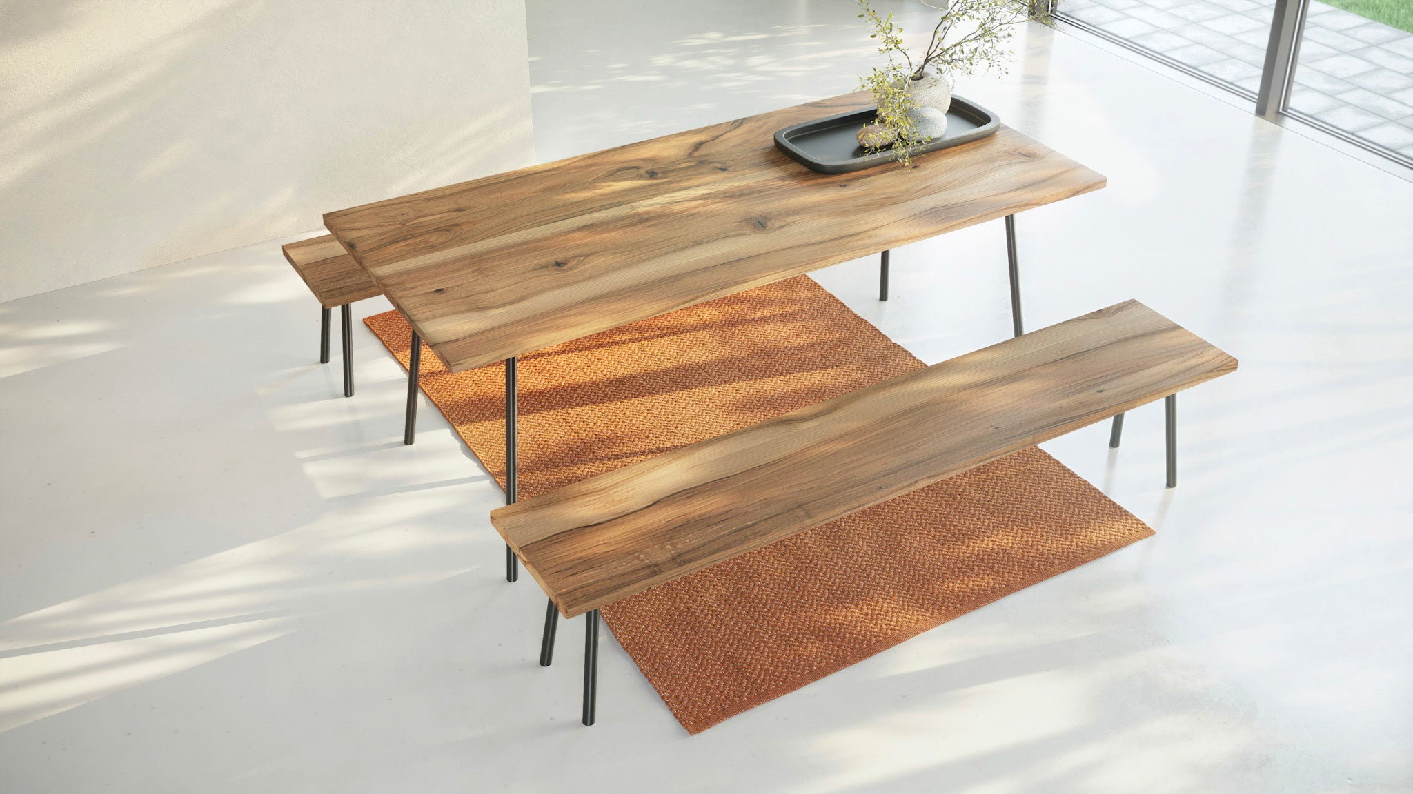 MARTA | Walnut Dining Bench