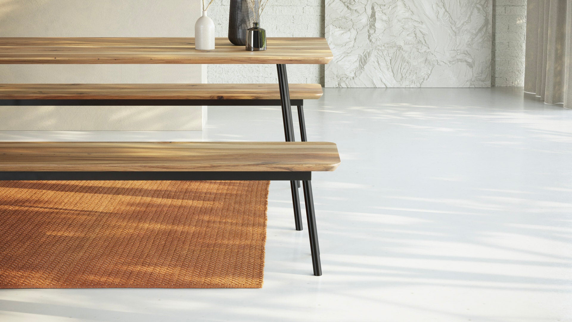 MARTA | Walnut Dining Bench