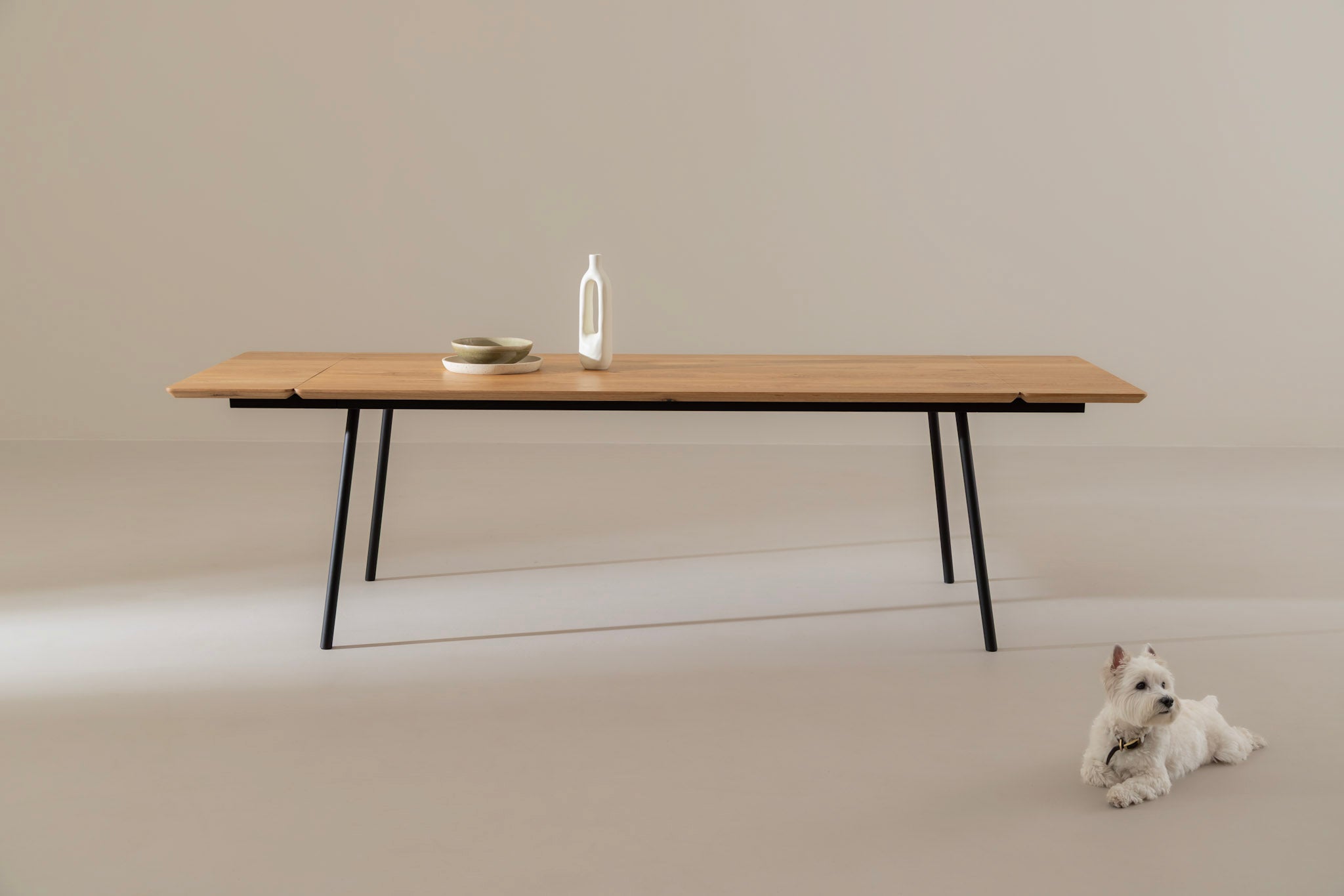 MARTA Uitschuifbare eettafel van eikenhout