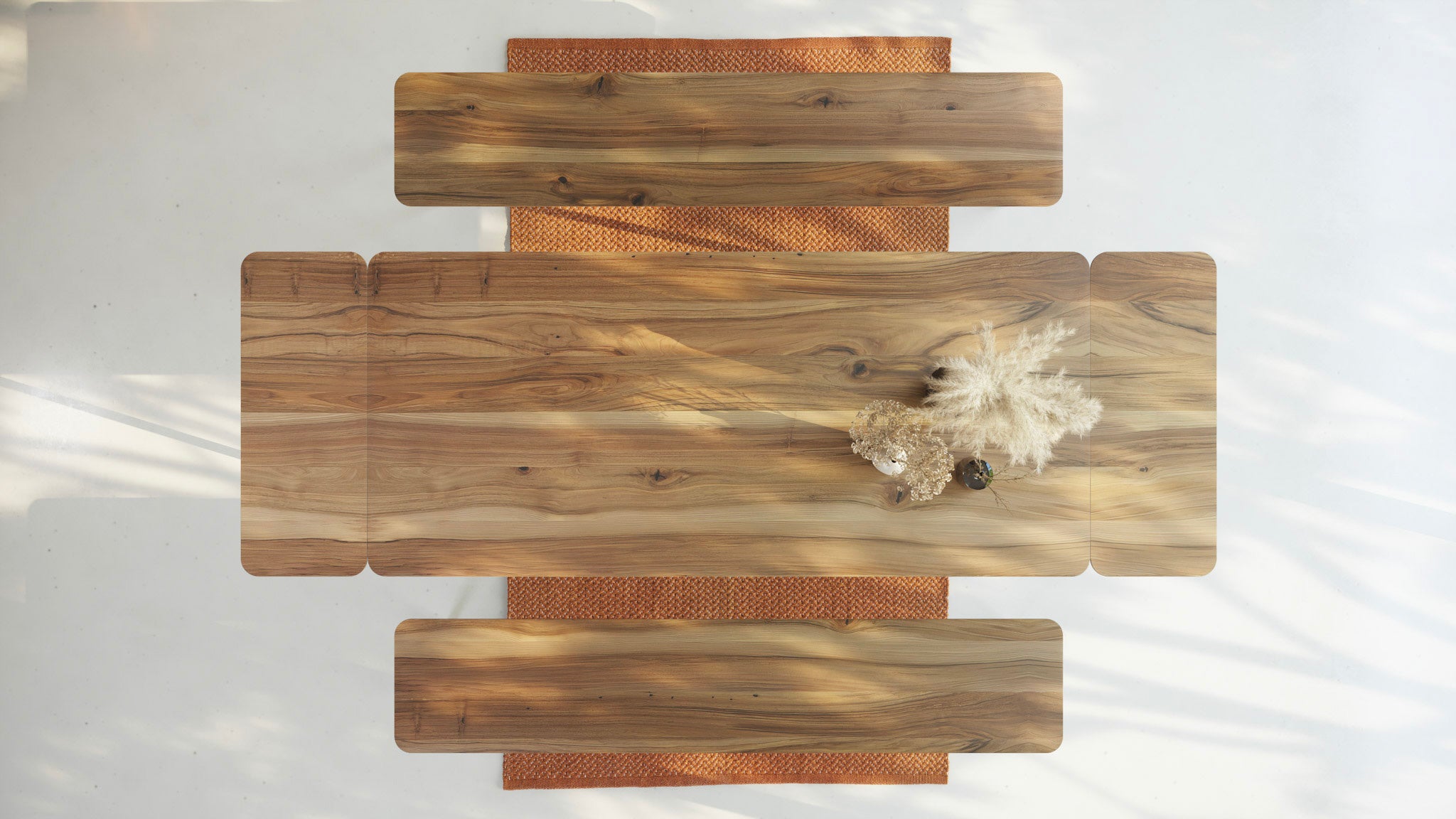 Table à manger extensible en Noyer | MARTA