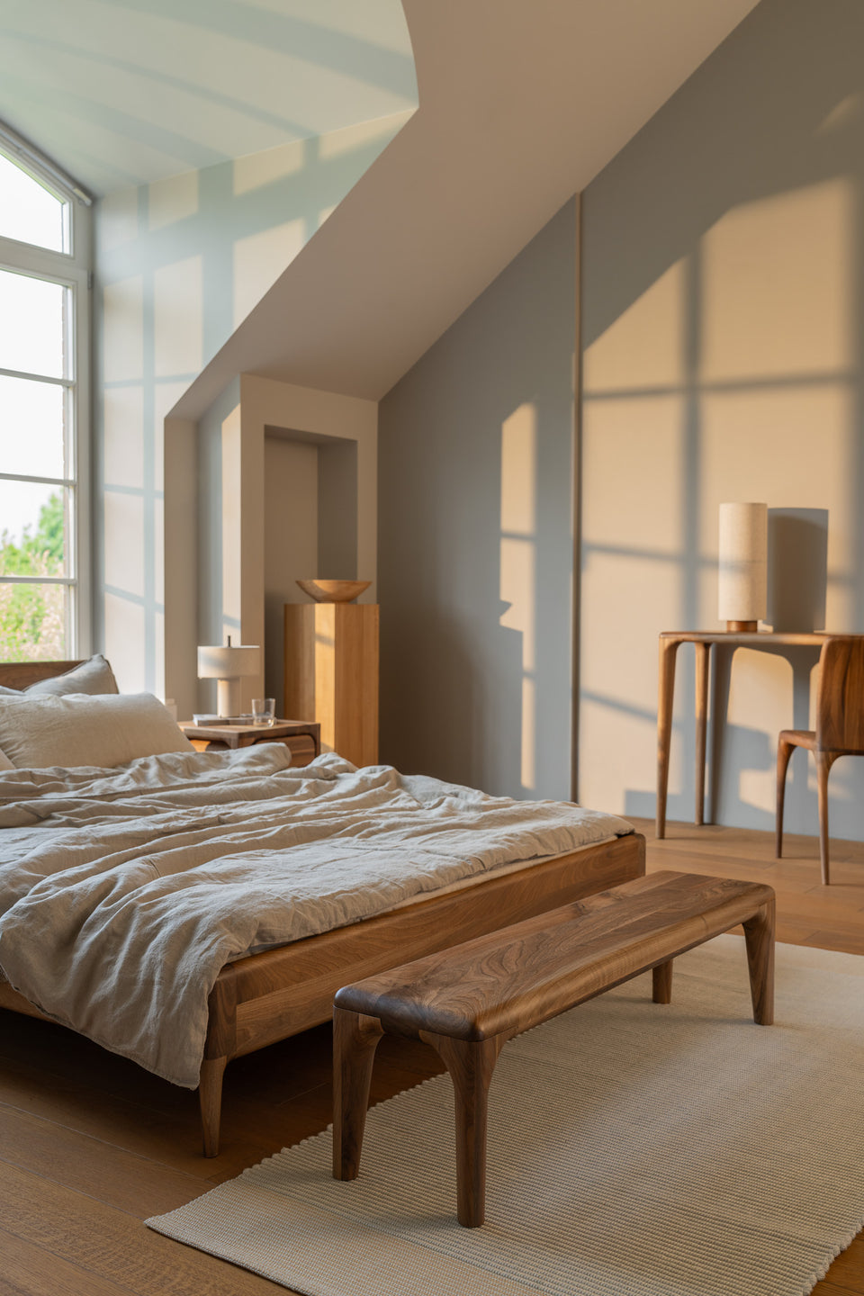 Subtractive design language with softened edges and rounded corners.