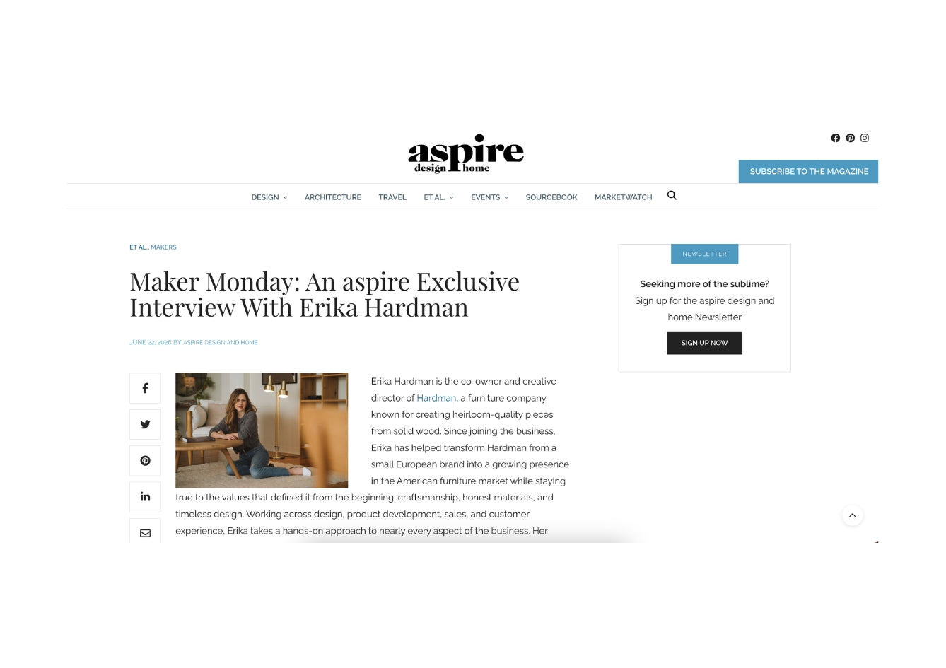 Maker Monday: Ein exklusives Interview mit Erika Hardman