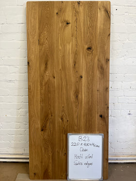 Tischplatte | Eiche | 220 x 100 x 4 cm | B23 Lagerbestand image 5