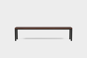 FRANKIE | Outdoor Smoked Ash Dining Bench image 1