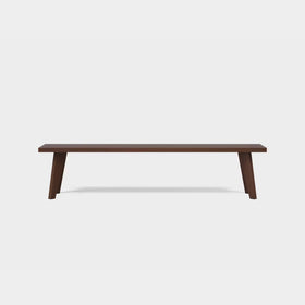 Amber | Outdoor Smoked Ash Dining Bench image 1
